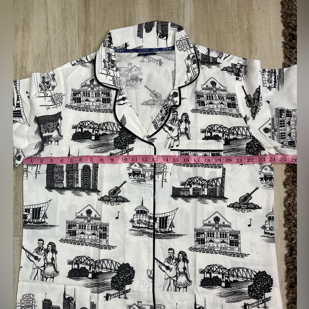 Katie Kime Toile Nashville Pajamas set pristine 3XL - Picture 7 of 8